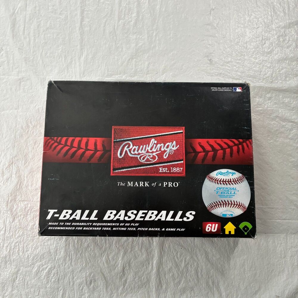 Rawlings T-Ball Baseballs 6U Dozen Unopened Official TBall